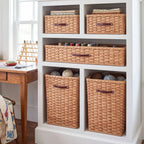 Rectangular Wicker Storage Basket Handwoven to Custom Dimensions