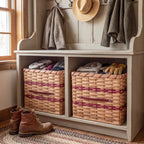 Rectangular Wicker Storage Basket Handwoven to Custom Dimensions