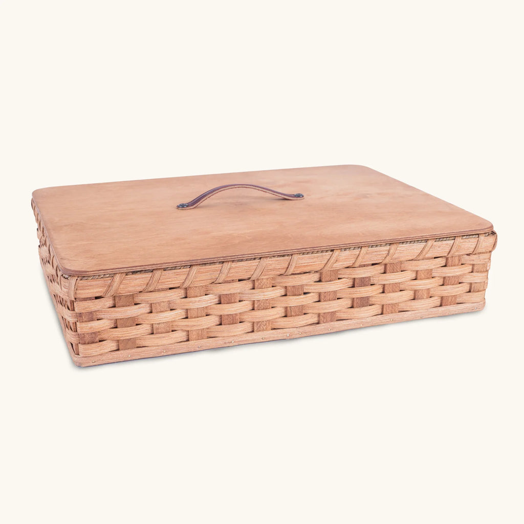 Rectangular Wicker Storage Basket Handwoven to Custom Dimensions