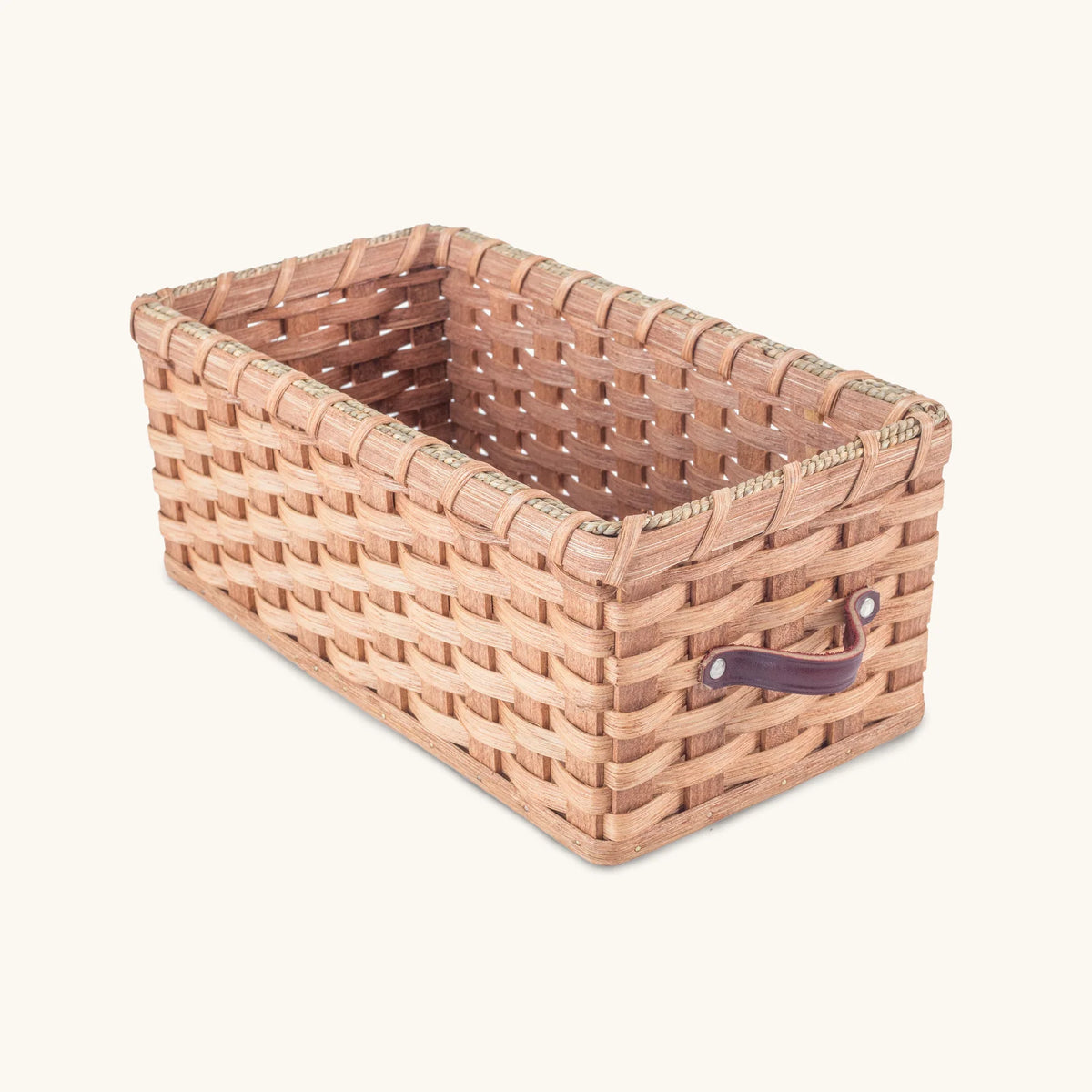 Rectangular Wicker Storage Basket Handwoven to Custom Dimensions