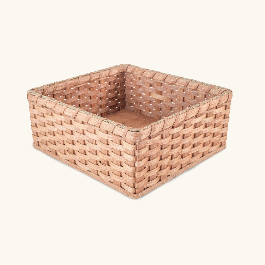 Rectangular Wicker Storage Basket Handwoven to Custom Dimensions