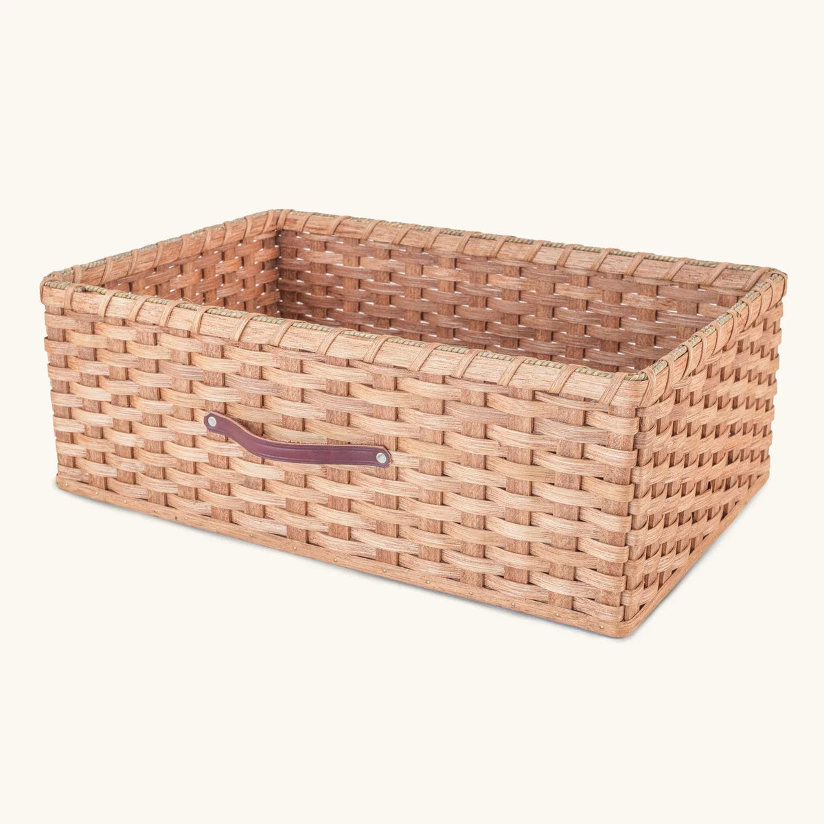 Rectangular Wicker Storage Basket Handwoven to Custom Dimensions
