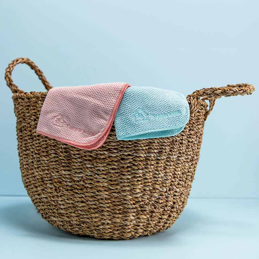 Recycled Microfiber Multipurpose Cleaning Towels, Reusable