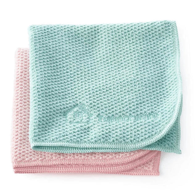 Recycled Microfiber Multipurpose Cleaning Towels, Reusable