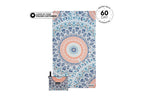 Recycled Sand Free Beach Towel, Oversized 5'3" x 2'11" Design with Waterproof Storage Bag · Sound of Summer - Recycled San