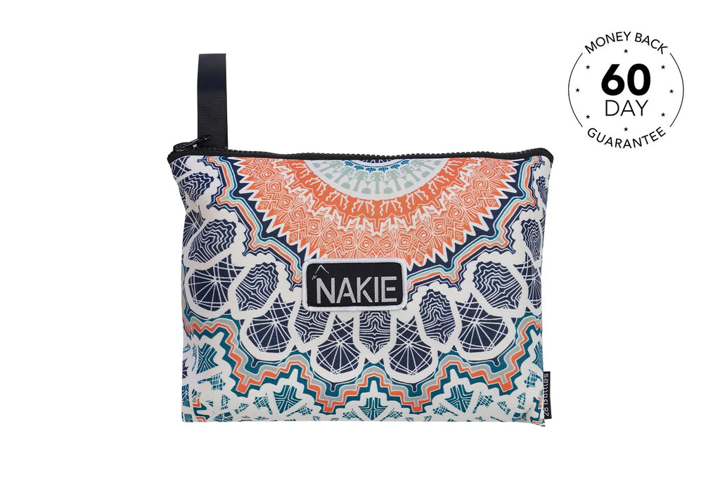 Recycled Sand Free Beach Towel, Oversized 5'3" x 2'11" Design with Waterproof Storage Bag · Sound of Summer - Recycled San