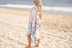Recycled Sand Free Beach Towel, Oversized 5'3" x 2'11" Design with Waterproof Storage Bag · Sound of Summer - Recycled San