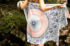 Recycled Sand Free Beach Towel, Oversized 5'3" x 2'11" Design with Waterproof Storage Bag · Sound of Summer - Recycled San