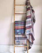 Recycled Wool Blanket in a Random Tartan Colourway