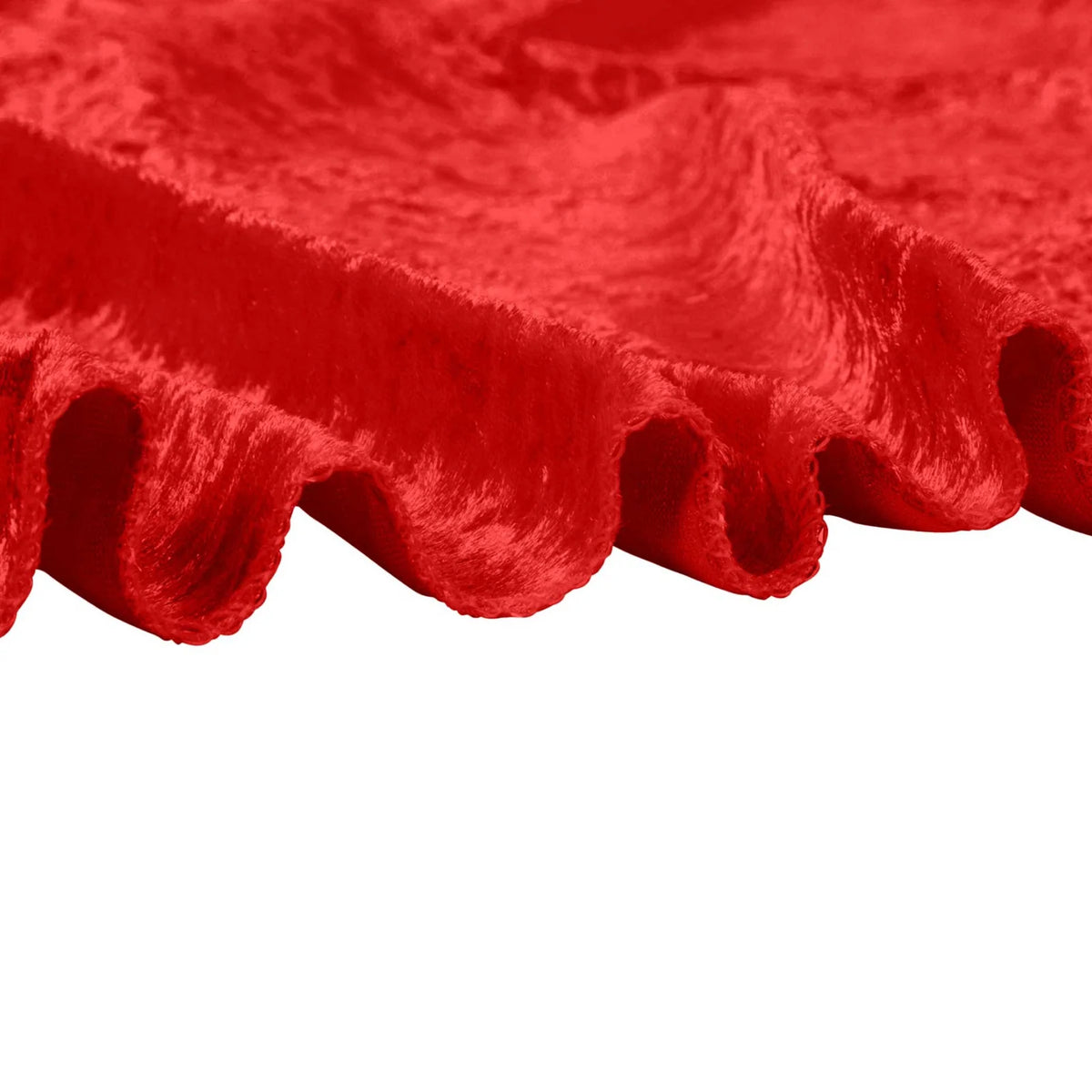 Red Velvet Backdrop Curtain Panel, 10 ft H x 52 in W, 4 in Pole Pocket for Weddings and Event Decor