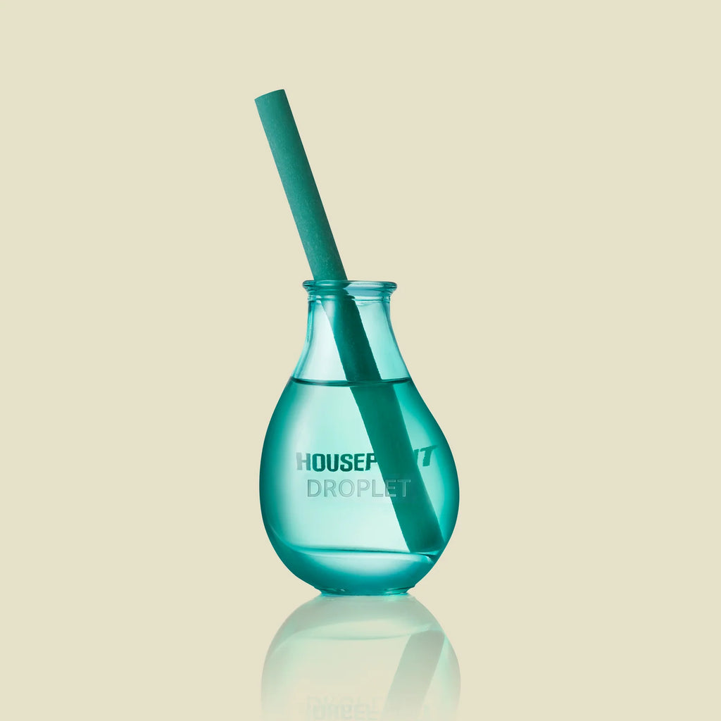 Reed Diffuser in Hand-Blown Glass for Continuous Home Fragrance, Featuring a Single Design-Led Reed