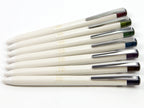 Refillable Gel Pens for Notebook Writing and Office Notes, 0.5 mm Fine Point in Subtle Black Ink Shades