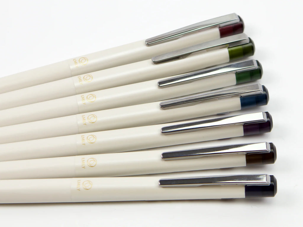 Refillable Gel Pens for Notebook Writing and Office Notes, 0.5 mm Fine Point in Subtle Black Ink Shades
