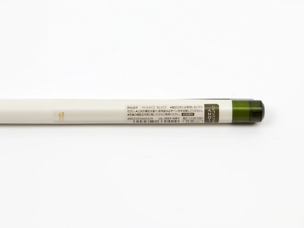 Refillable Gel Pens for Notebook Writing and Office Notes, 0.5 mm Fine Point in Subtle Black Ink Shades