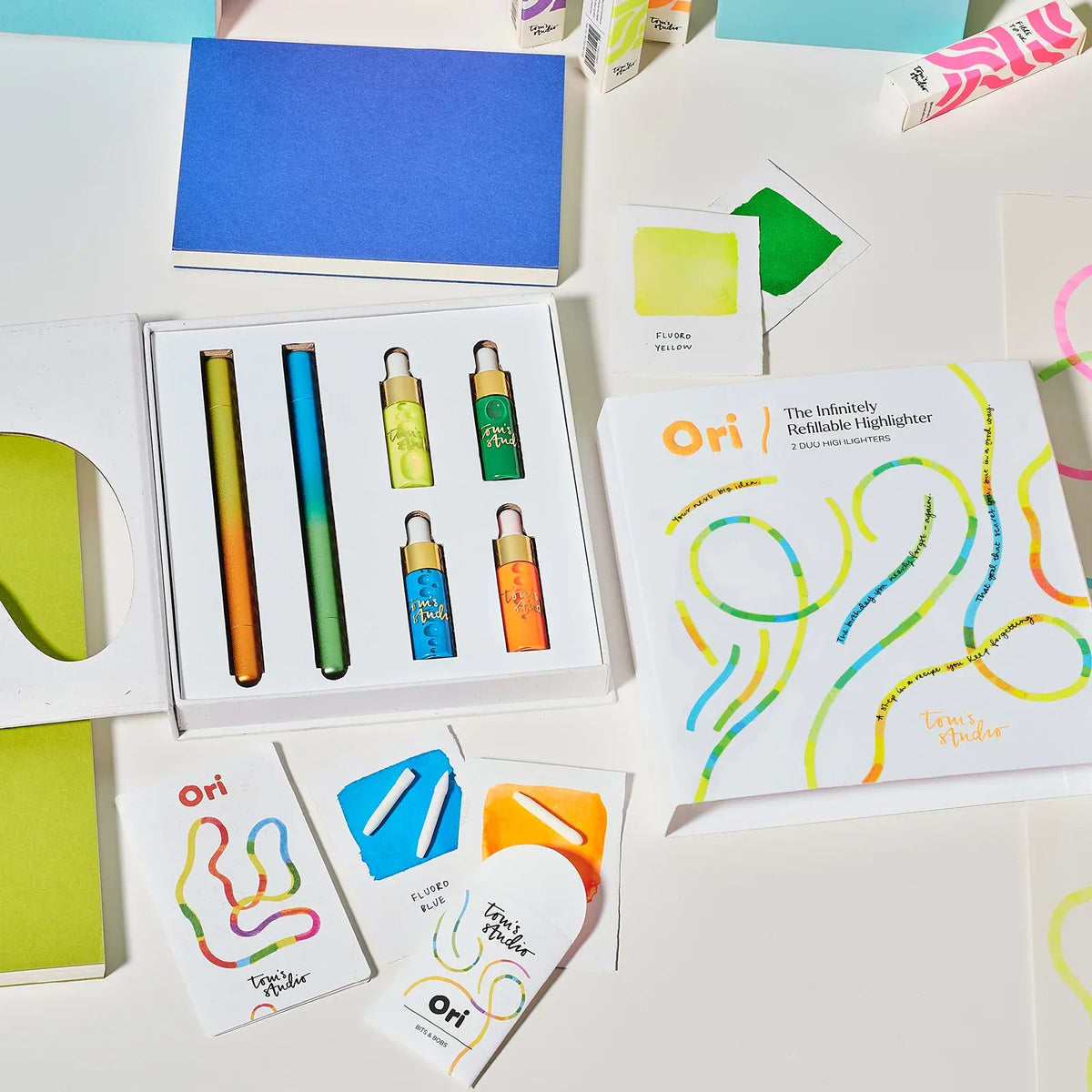 Refillable Highlighter Set