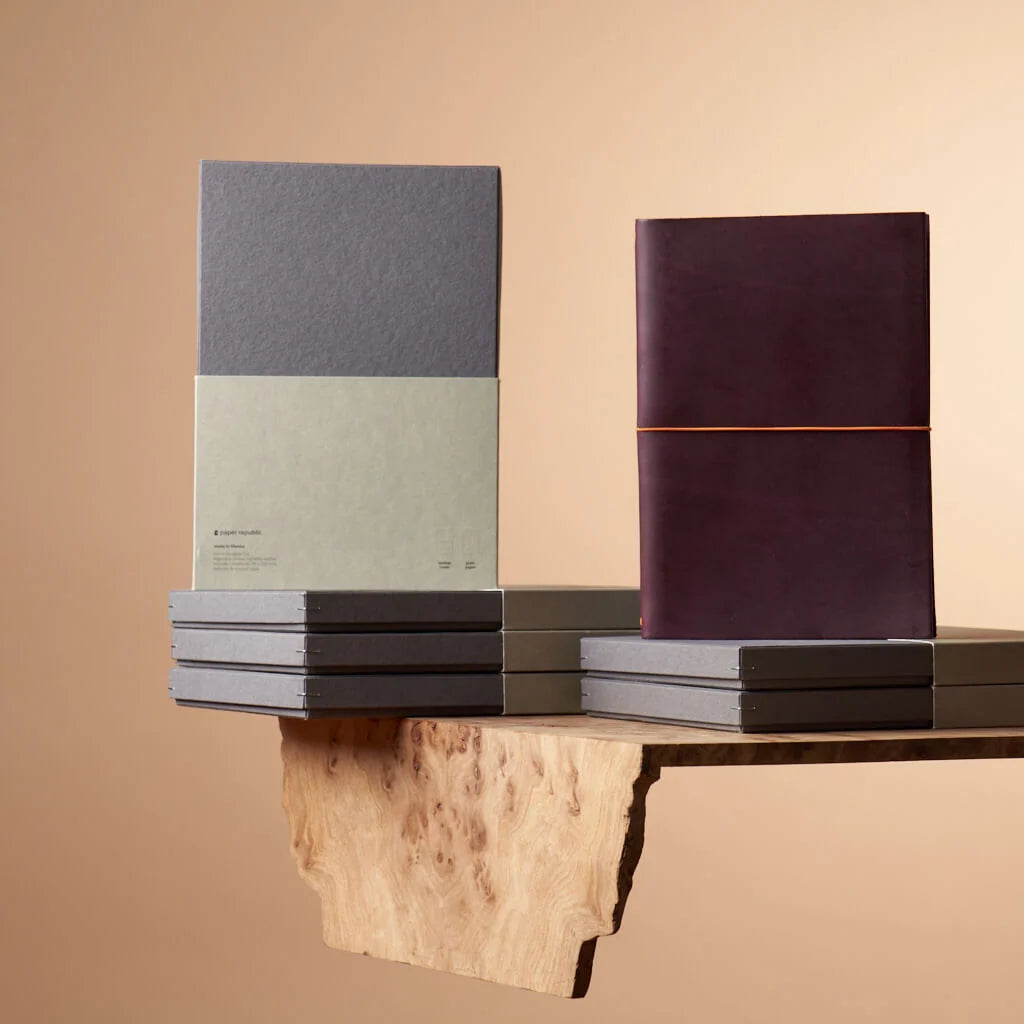 Refillable Leather Journal Handmade in Vienna