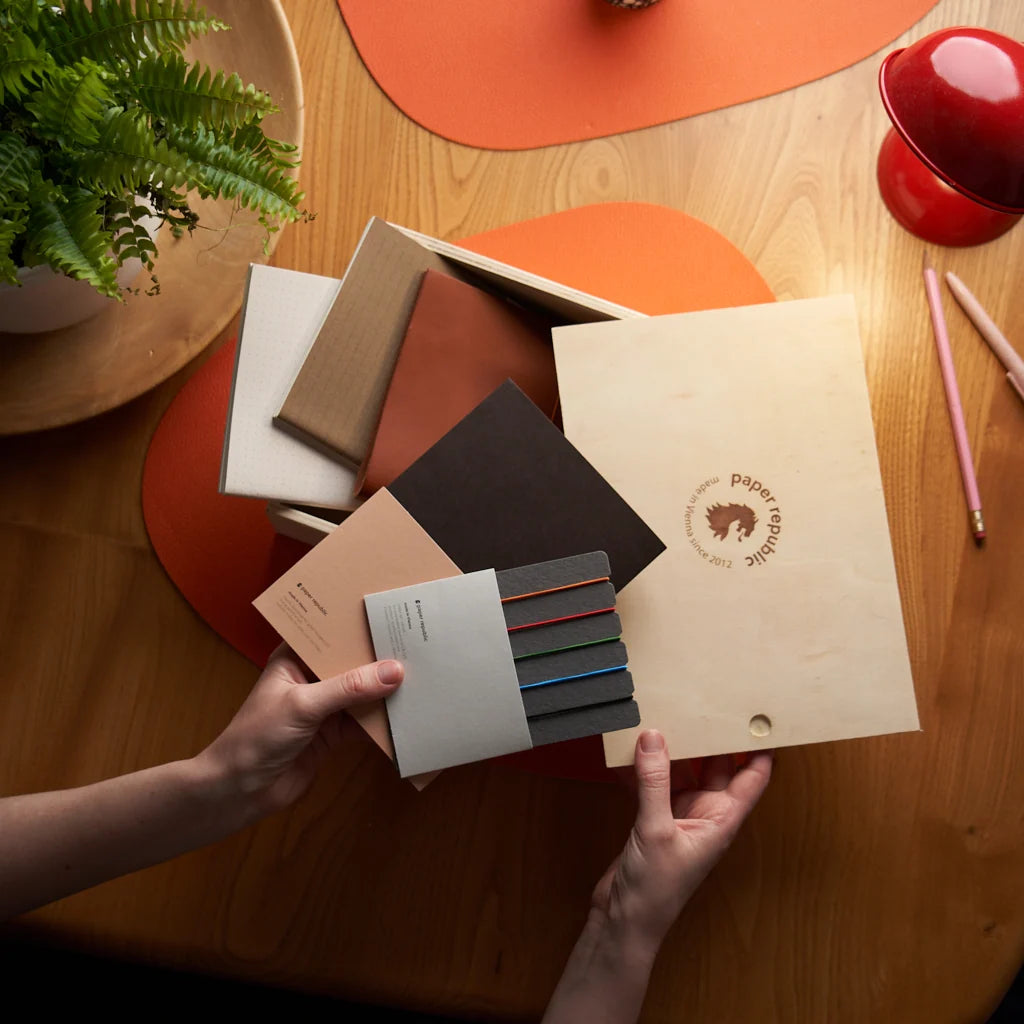 Refillable Leather Journal Handmade in Vienna