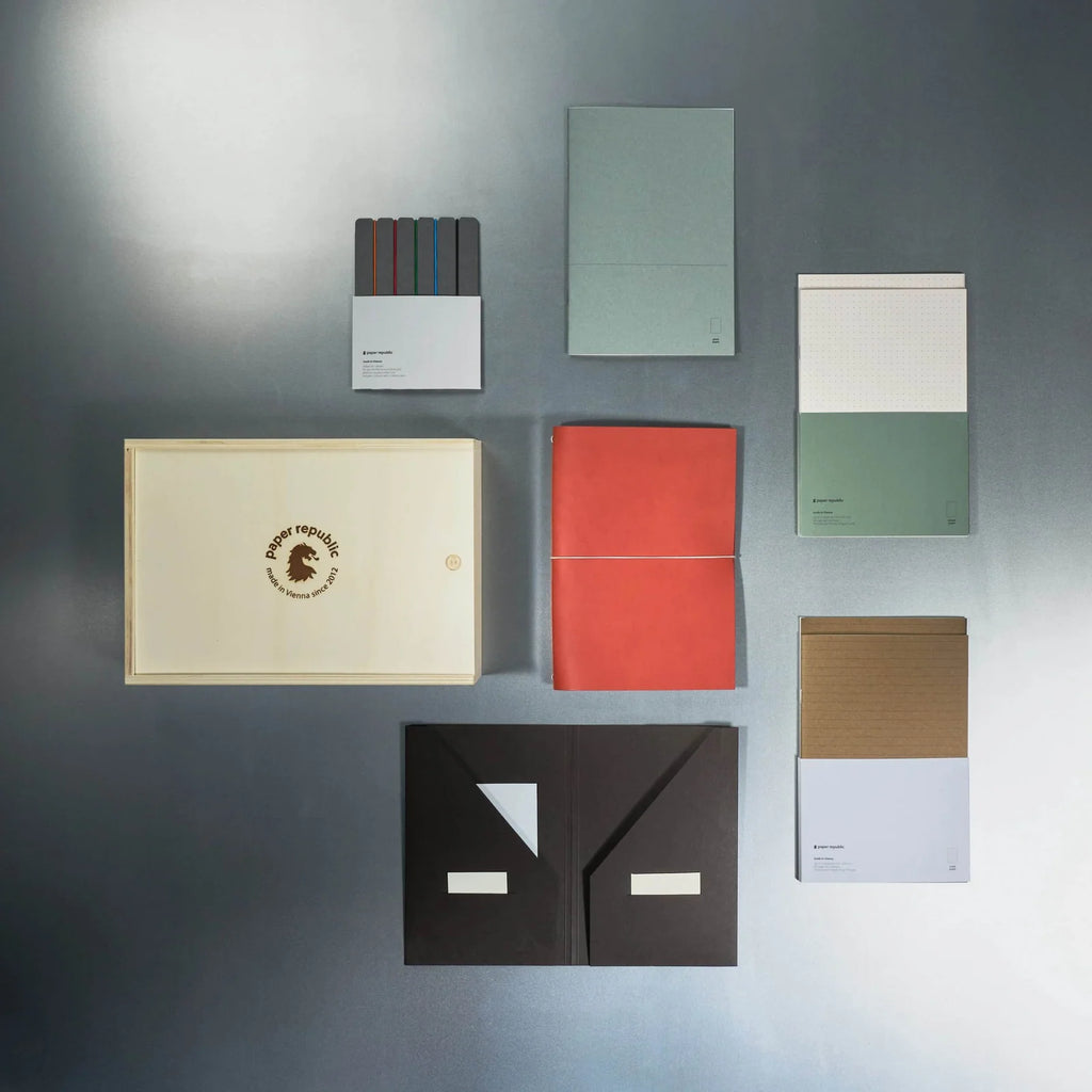 Refillable Leather Journal Handmade in Vienna