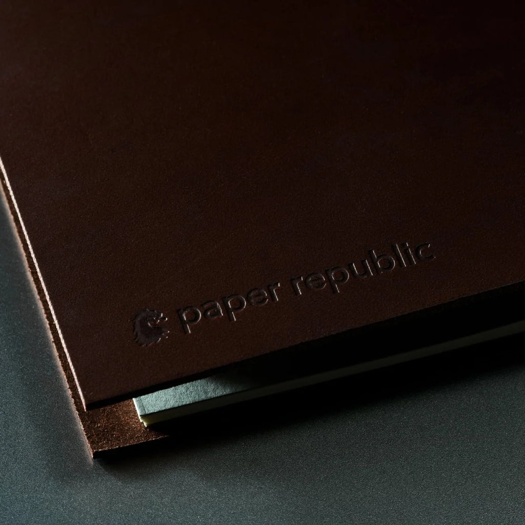 Refillable Leather Journal Handmade in Vienna