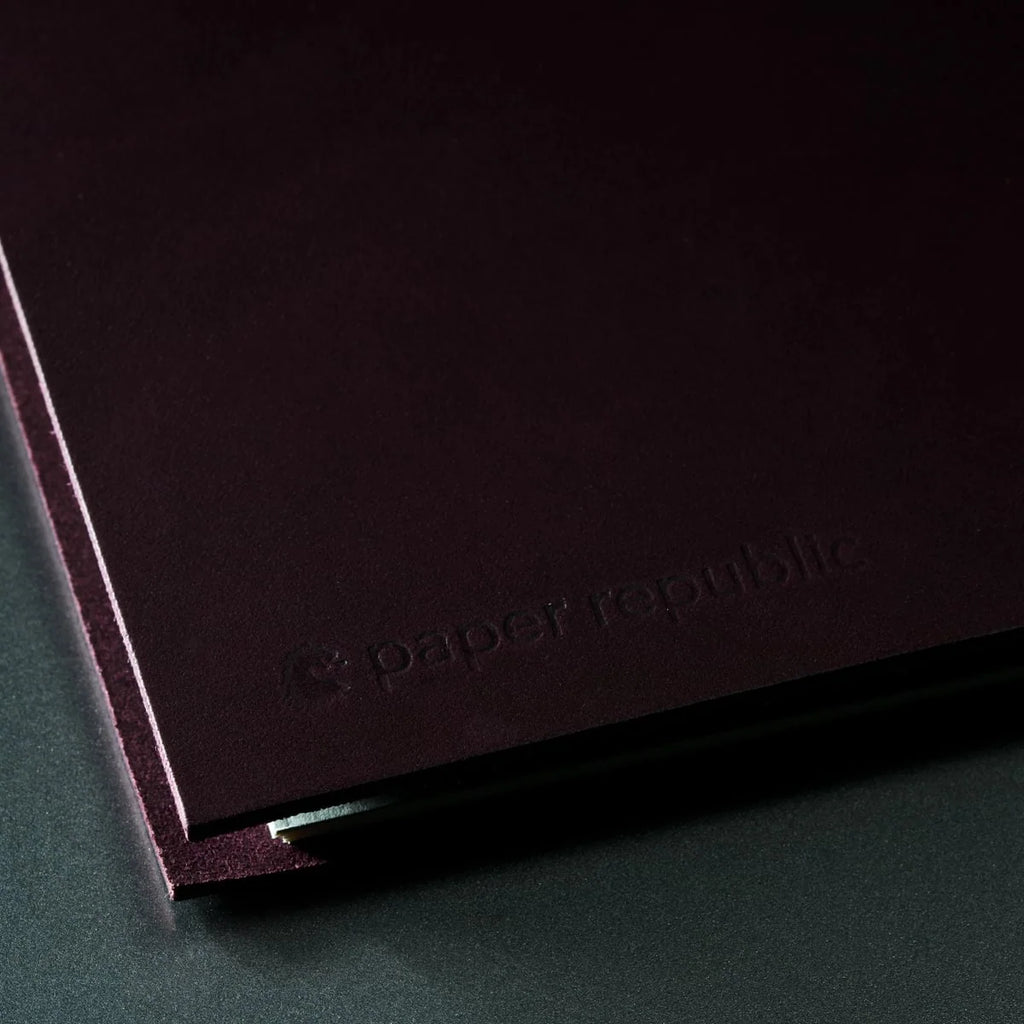 Refillable Leather Journal Handmade in Vienna