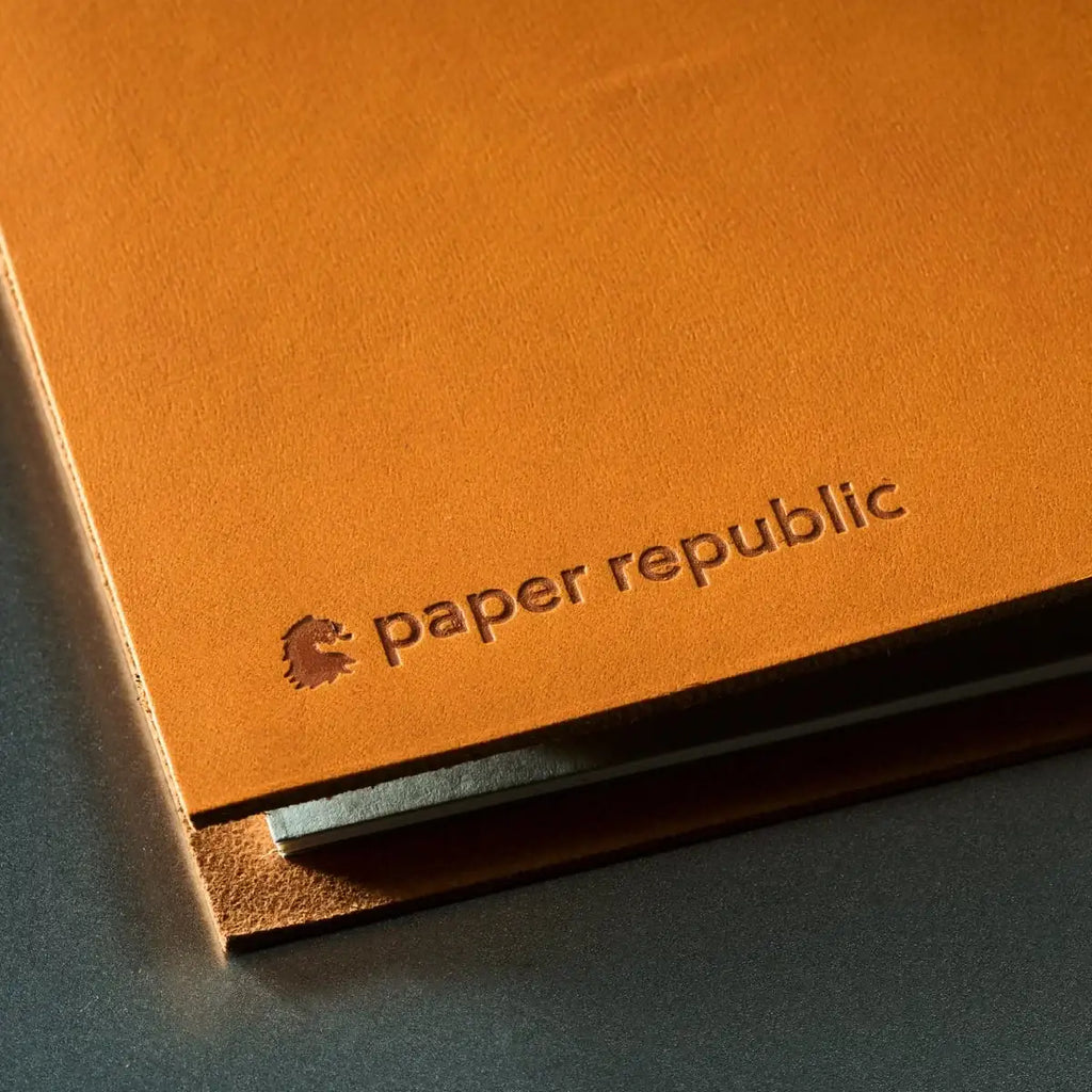 Refillable Leather Journal Handmade in Vienna