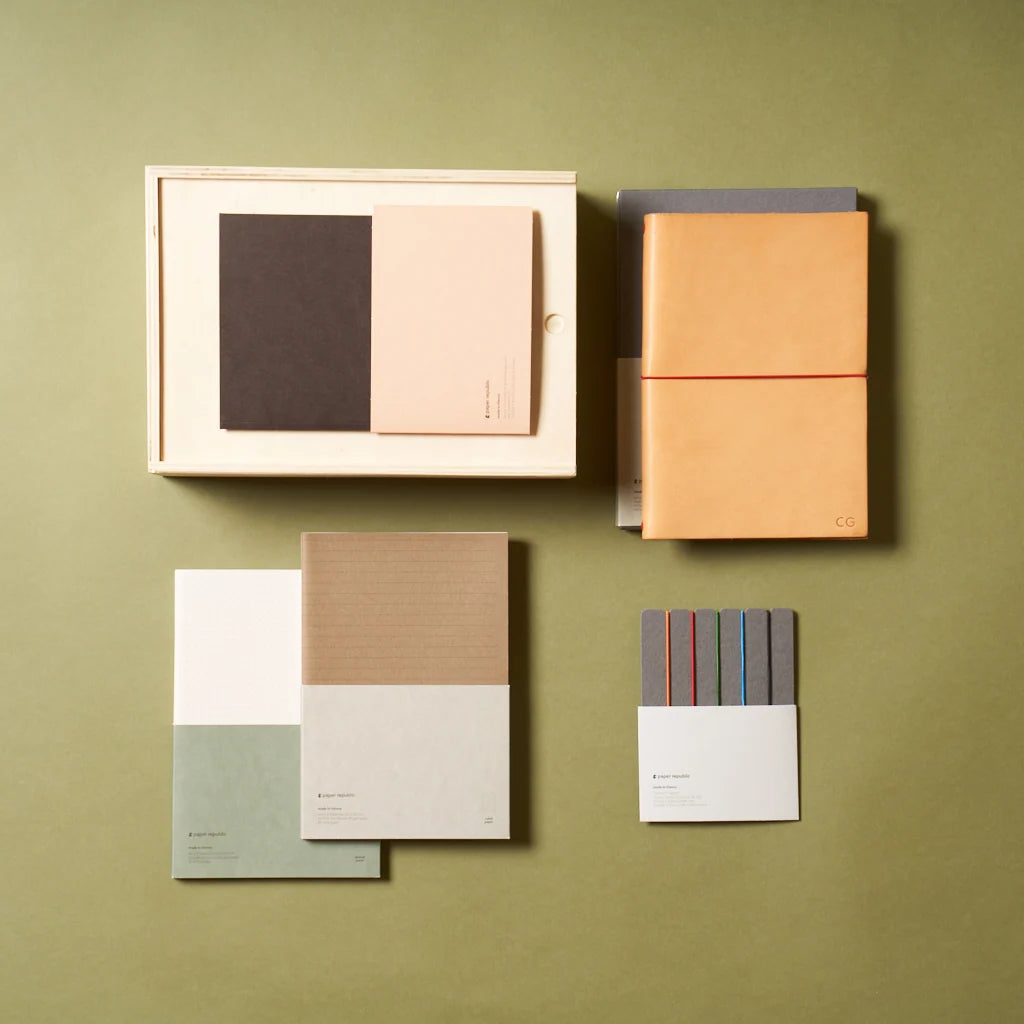 Refillable Leather Journal Handmade in Vienna