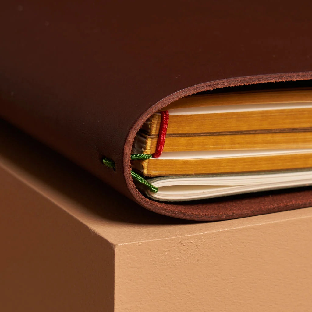Refillable Leather Journal Handmade in Vienna