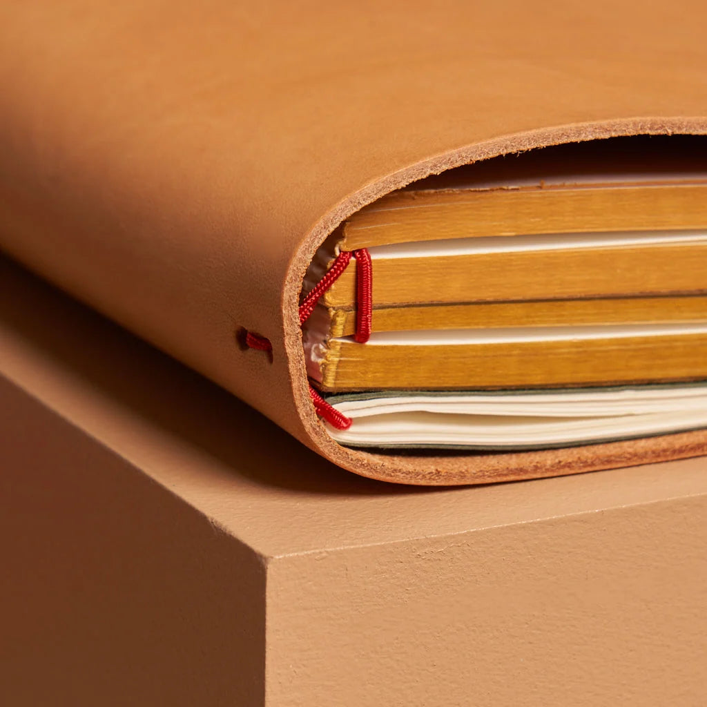 Refillable Leather Journal Handmade in Vienna