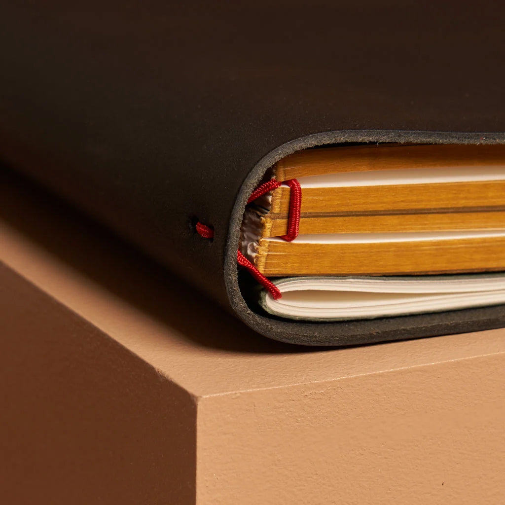 Refillable Leather Journal Handmade in Vienna