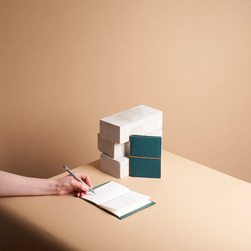 Refillable Leather Journal Handmade in Vienna