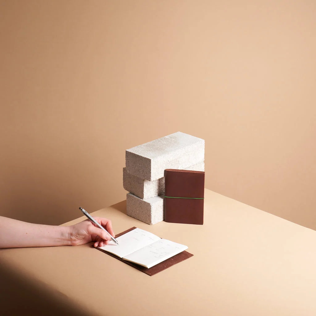 Refillable Leather Journal Handmade in Vienna