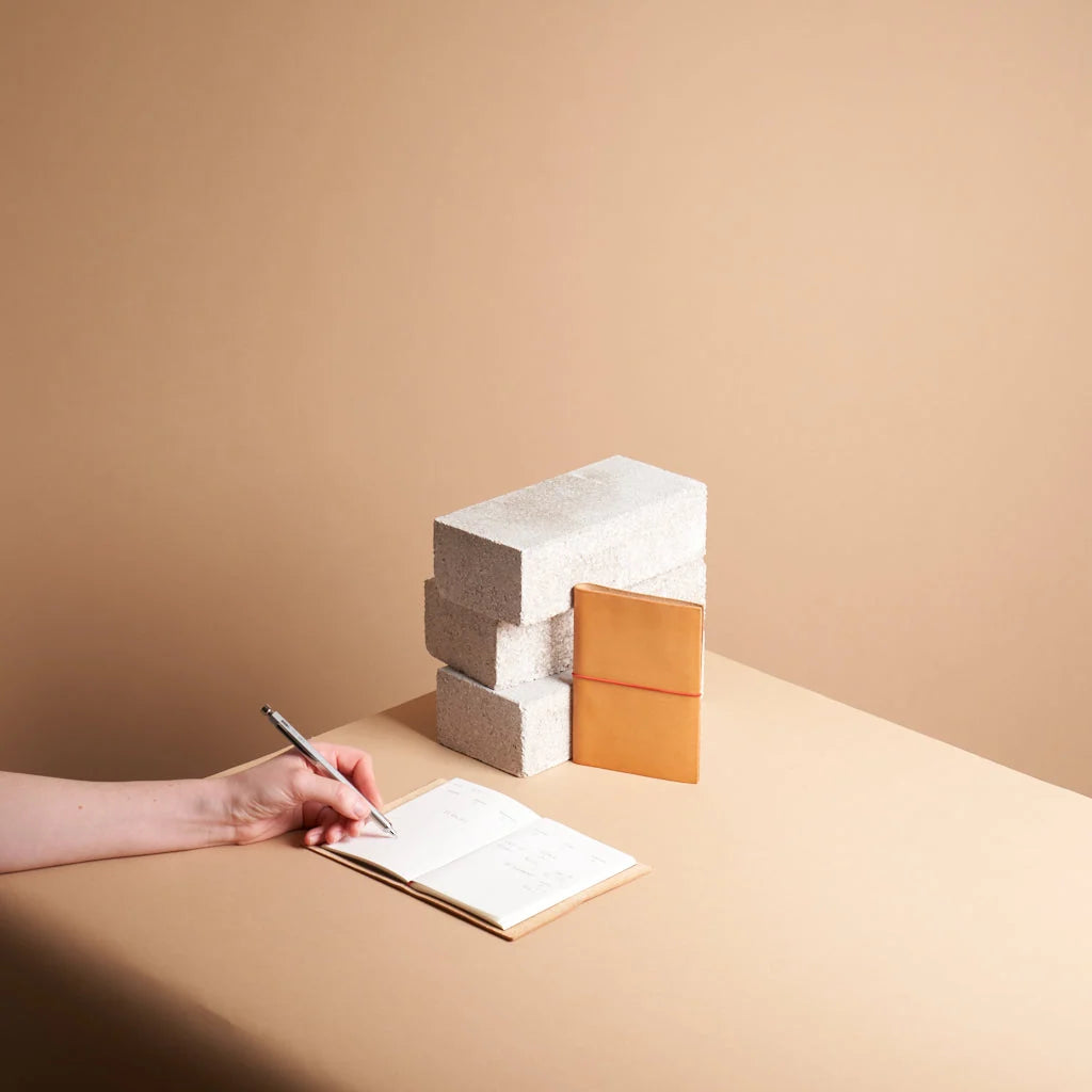 Refillable Leather Journal Handmade in Vienna