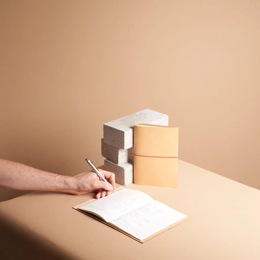 Refillable Leather Journal Handmade in Vienna