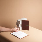 Refillable Leather Journal Handmade in Vienna