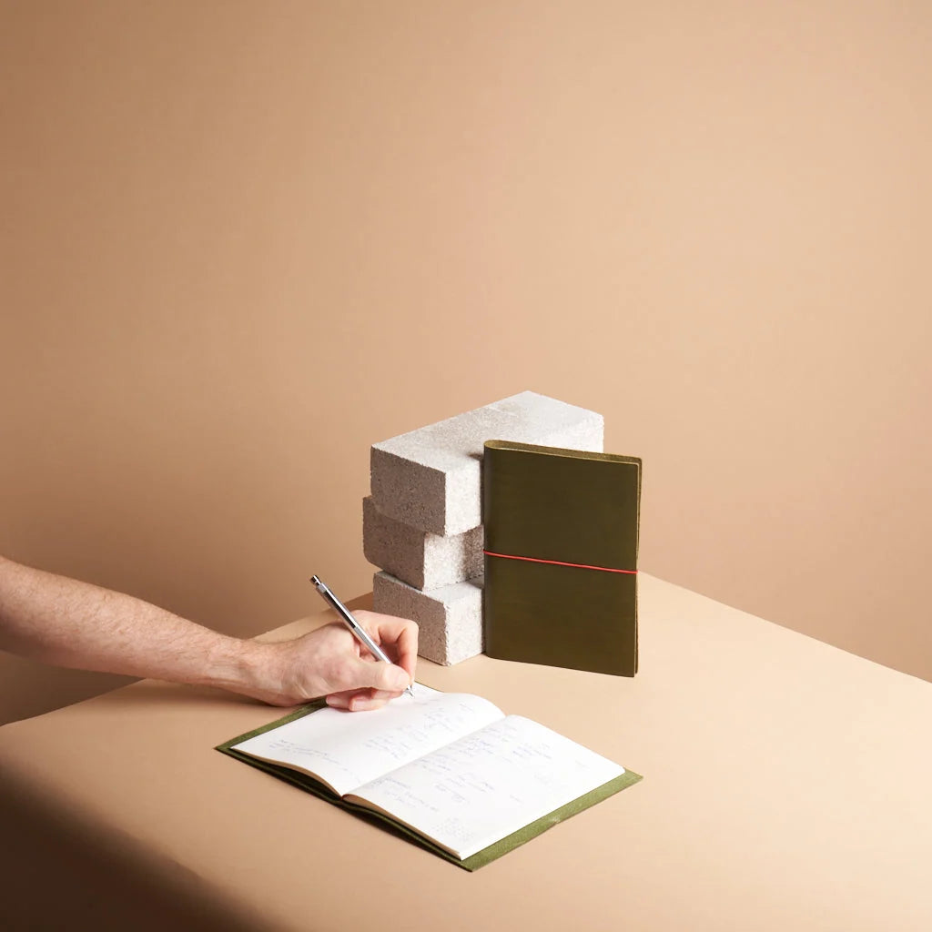 Refillable Leather Journal Handmade in Vienna