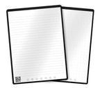 Refillable Notebook with Dot and Lined Pages, Reusable Synthetic Paper, Cloud Note Scanning, Executive or Letter Size