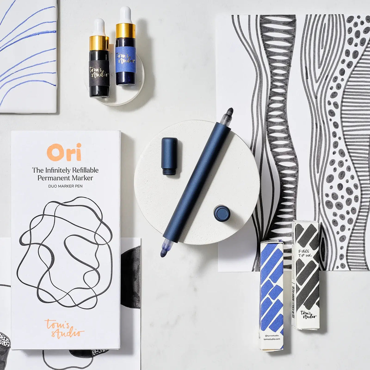 Refillable Permanent Marker Pen