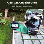 Refurbished Home Security Camera with 2.5K QHD Resolution and Enhanced Color Night Vision for Home Monitoring