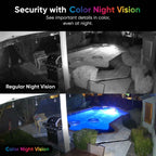 Refurbished Home Security Camera with 2.5K QHD Resolution and Enhanced Color Night Vision for Home Monitoring
