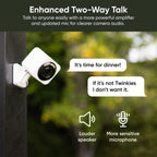 Refurbished Home Security Camera with 2.5K QHD Resolution and Enhanced Color Night Vision for Home Monitoring