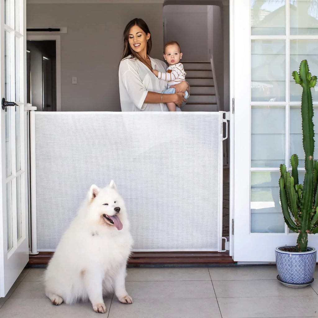 Refurbished Retractable Baby Gate, White