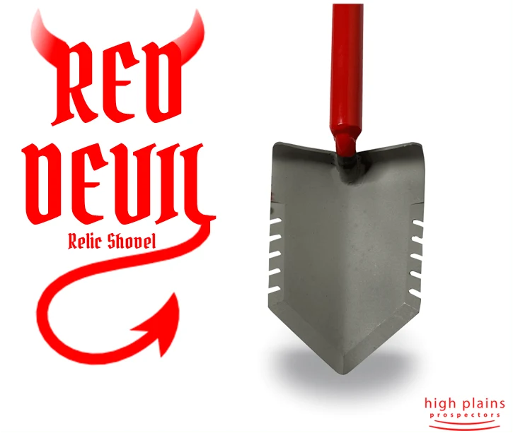 Relic Shovel for Metal Detecting and Garden Digging with 36-Inch Handle, Serrated Edges and Protective Sheath