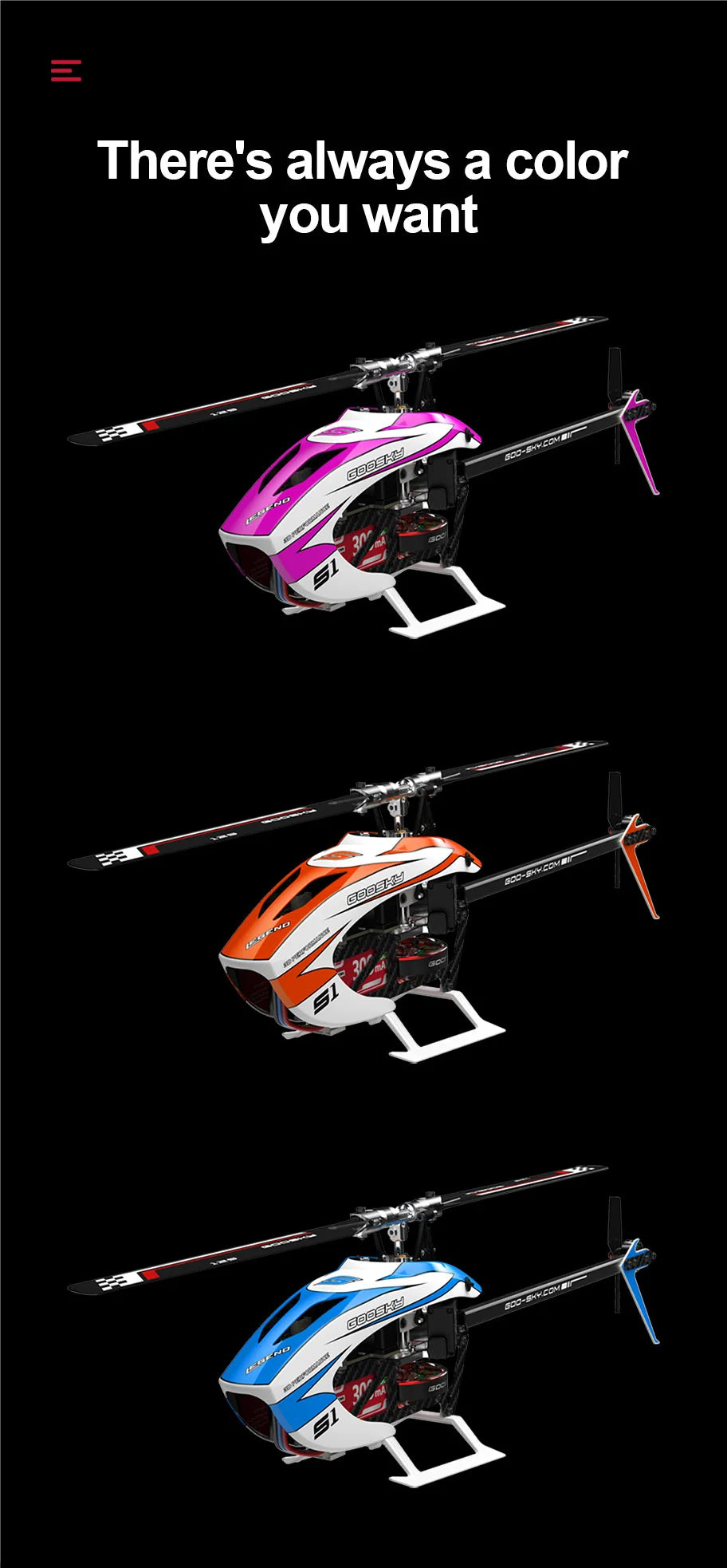 Remote Control Helicopter with Updated Orange Design and Integrated ELRS Connector for Hobby Flying