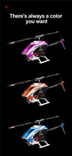 Remote Control Helicopter with Updated Orange Design and Integrated ELRS Connector for Hobby Flying