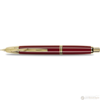 Retractable Fountain Pen in Red and Gold Trim
