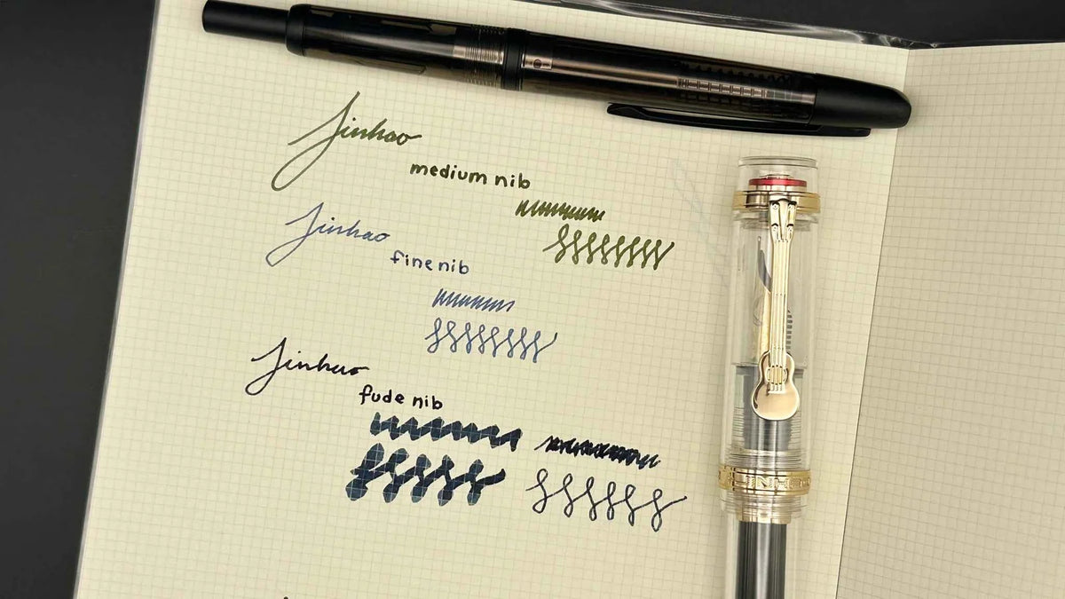 Retractable Fountain Pen with Click Mechanism, Included Ink Converter and Selectable Fine or Extra-Fine Nib Styles