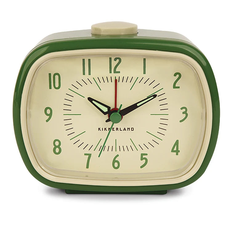Retro Alarm Clock in Green