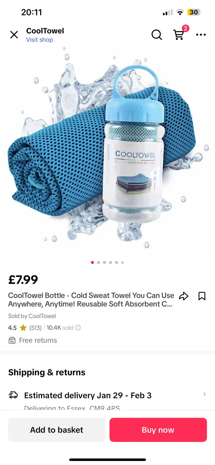 Reusable Cooling Towel