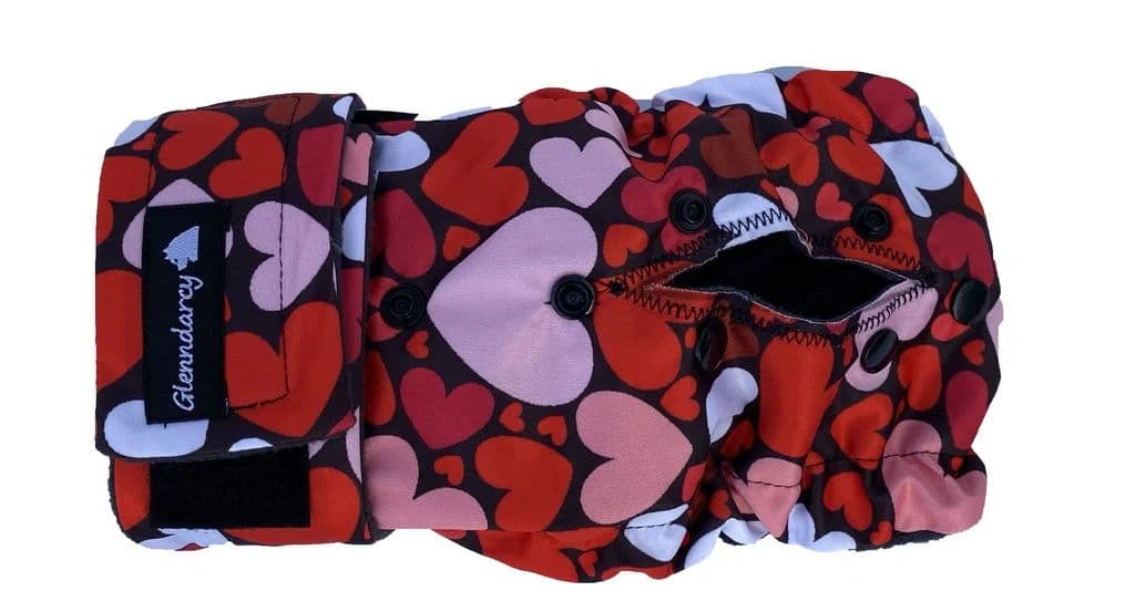 Reusable Female Dog Diapers with Adjustable Waist, Tailhole and Elastic Sides for Heat or Incontinence