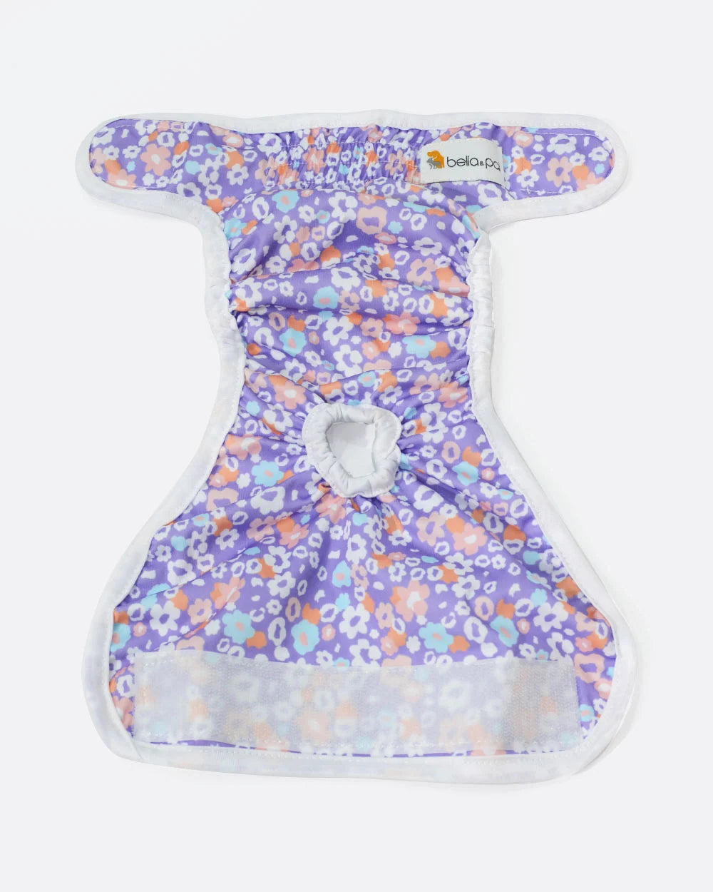 Reusable Female Dog Diapers with Two-Layer Absorbent Cotton Core, Waterproof TPU, Adjustable Velcro and Tail Opening
